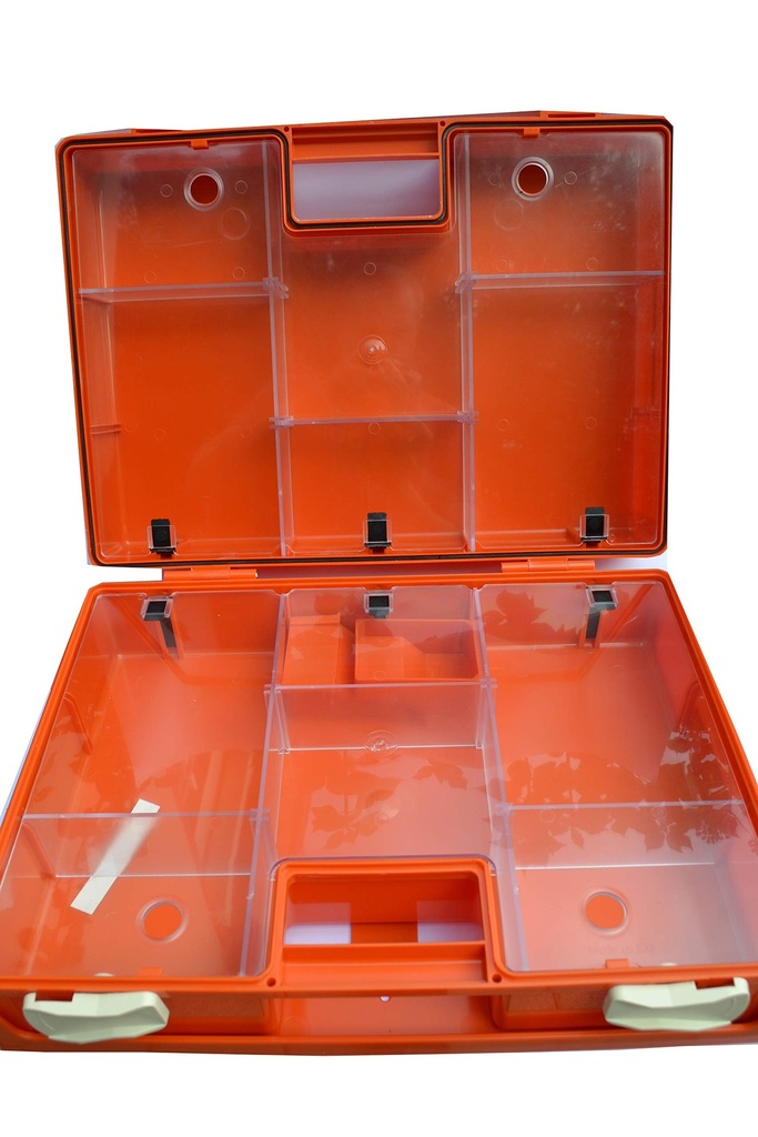 First Aid Case for Wall Mounting Including Mounting Material and Ventilation Aid (Empty, "Multi" 40 x 30 x 15 cm)