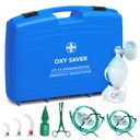 AIESI First Aid Kit without Oxygen Cylinder with Ambu Guedel Ball and Accessories OXY SAVER, Made in Italy