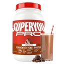 Superyou Pro Fermented Yeast Protein Isolate Chocolate 1kg | 24g Protein/Serve | Vegan, No Bloat, Heat-Stable | Easy to Digest | Gut Friendly | PDCAAS of 1