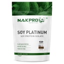 NAKPRO NUTRITION 100% Soy Protein Isolate | Chocolate - 1kg | 27.87g Protein |Plant Based Protein Powder