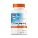 Doctor's Best Antarctic Krill Oil Plus Omega 3s - Krill Supplement for Men & Women, Enhanced with Fish Oil, Contains Omega-3 Fatty Acids, DHA & EPA, Supports Brain & Heart Health - 60 Ct Softgels