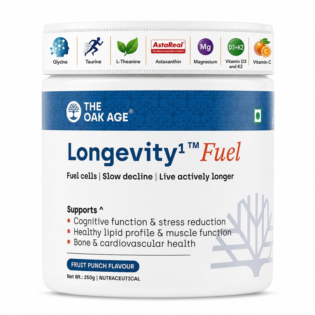 10-in-1 Longevity Supplement Powder with Glycine & Astaxanthin