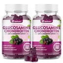 GGlucosamine Chondroitin Gummies Sugar Free, Extra Strength 1500mg Glucosamine with Chondroitin MSM & Turmeric, Joint Support Supplement for Men & Women Joint Health (120 Count (Pack of 2))