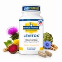 Simple Promise Levitox - Milk Thistle Liver Detox Supplement with Dandelion Root and Artichoke Extract - Supports Liver Health, Metabolism and Digestion - 60 Capsules