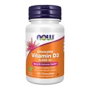 NOW Foods Supplements, Vitamin D-3 5,000 IU, Natural Mint Flavor, Structural Support*, 120 Chewables