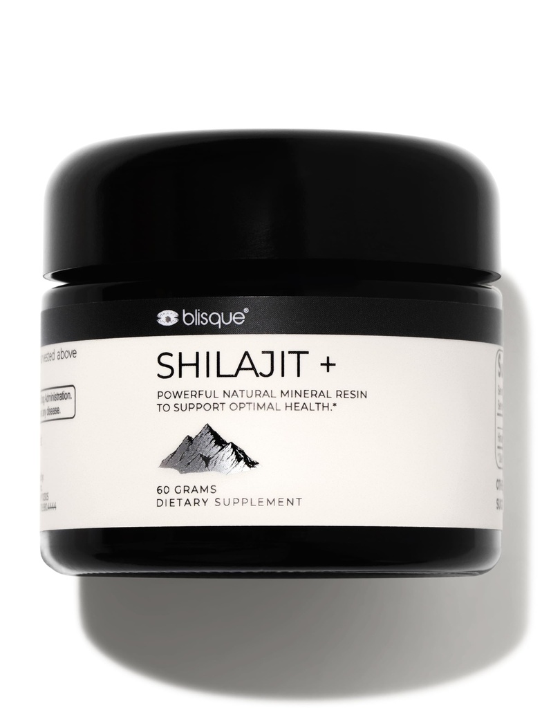 Blisque – Pure Himalayan Organic Shilajit Resin Supplement | Authentic and Natural | Golden Grade A | Contains Fulvic Acid and Trace Minerals | 60 Grams