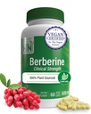 Health Thru Nutrition Berberine HCl 500mg 60 Servings | Clinical Strength Supplement | Certified Vegan | Non-GMO | Soy Free | 3rd Party Tested