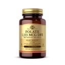 Solgar Folate 1,333 mcg DFE (Metafolin 800 mcg) - 100 Tablets - Prenatal Vitamin - Non-GMO, Gluten Free, Dairy Free, Kosher - 100 Servings