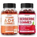 ADK Gummies Vitamin D3 K2 (60 Gummies) Sugar Free Vitamin D3 K2 - Supplement with D & K - 10 Vegan Supplement - Berberine Gummies with Ceylon Cinnamon for Adult - Non GMO & Made in USA
