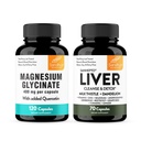 Sandhu's Magnesium Glycinate with Quercetin & Liver Support Capsules | Supports Quality Sleep, Relaxation & Liver Health Support