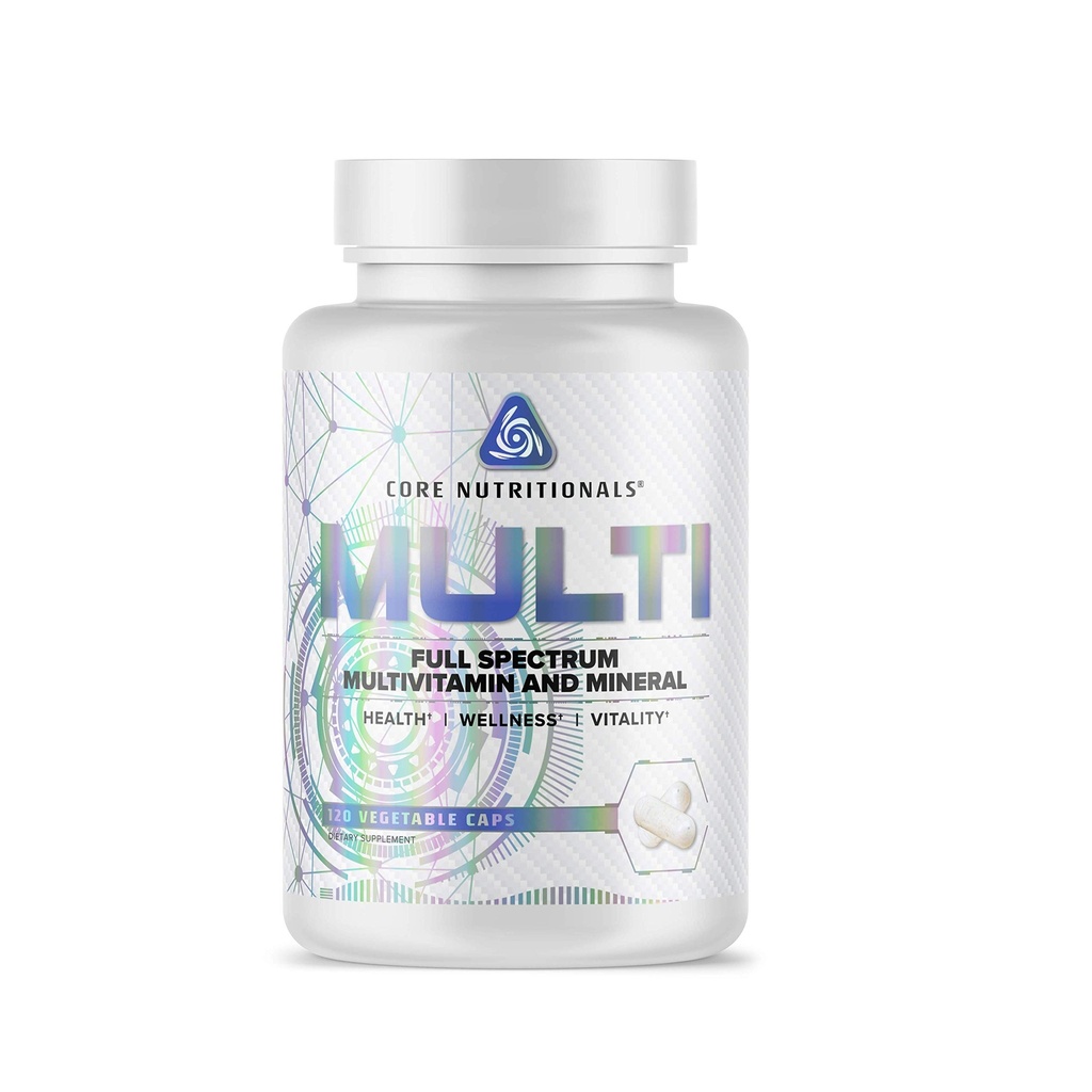 Core Nutritionals Multi Full Spectrum Multivitamin | Full Daily Serving of Key Vitamins & Minerals | Spectra Antioxidant Blend | 120 Vegetable Capsules