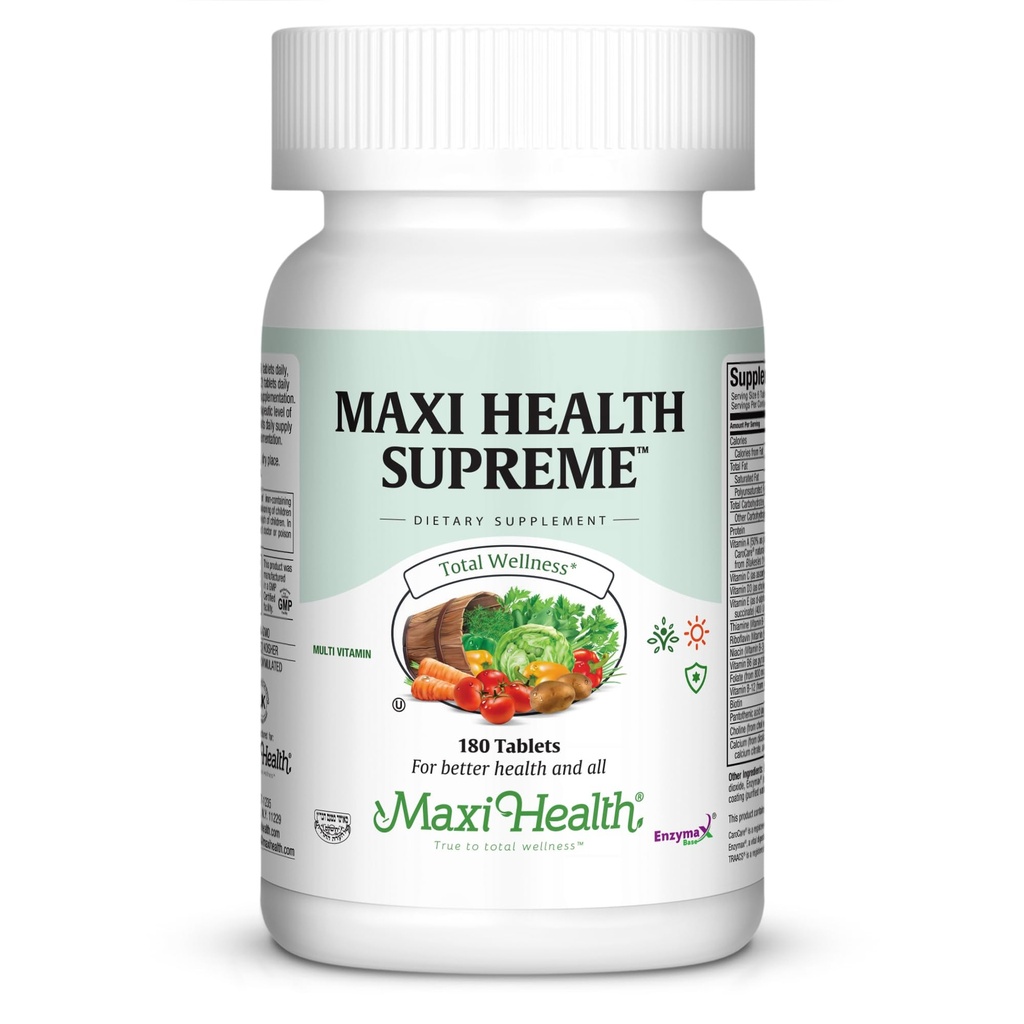 Multivitamin for Men & Women – Supreme High Potency Daily Multi with Minerals, CoQ10 & Antioxidants – Energy, Immune Support, Bone, Heart & Wellness – Vitamin A, C, D, E, B12, B6 & Biotin 180 Tablets