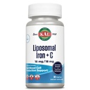 KAL Liposomal Iron Supplement with Liposomal Vitamin C, Iron Supplement for Women and Men, High Absorption, Gentle Iron Pills, Vegan, Gluten Free, 30 Servings, 30 VegCaps