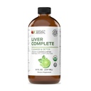 Liver Complete Liquid 8 oz - Organic Liver Cleanse Detox Formula, Herbal Support for High Enzymes with Milk Thistle Dandelion Chanca Piedra, Easy Absorbing Natural Tincture USA Made Family Crafted