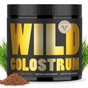 Colostrum Supplement - Grass Fed Pure Bovine Colostrum Powder - 2000mg & 400mg IgG (calostro bovino) - Gut, Immunity, Skin, Hair Support - Sugar Free, Natural Cacao Flavour, 30 Servings