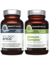 Quality of Life AHCC Kinoko Platinum Mushroom Extract and Immuno Complex Featuring Vitamin C - Ultimate Immune Support Bundle