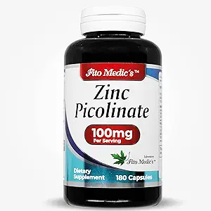 LAB | zinc supplements | zinc 100mg | Zinc Picolinate | Immune Support Supplement | 180 Capsules| zinc supplements | Ultra high Absorption.