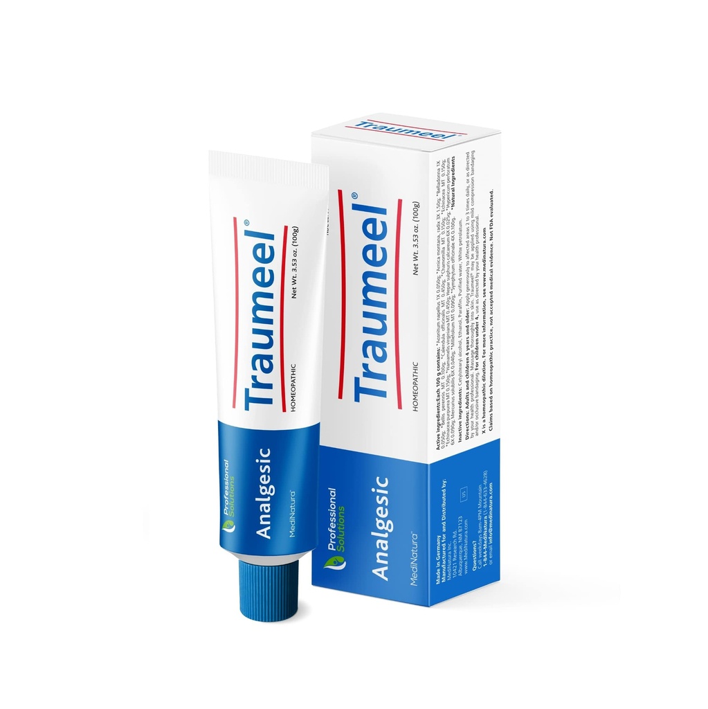 MediNatura Traumeel Ointment Topical Pain Relief for Muscle Joint Back Arthritis Injury or Exercise Related Pain & Soreness Arnica + 13 Active Ingredients - Made in Germany - 3.53 oz