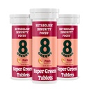 8Greens Daily Greens Gummies, Peach, 30 Count | Spinach, Wheatgrass, Blue Green Algae, Spirulina, Aloe Vera, Chlorella, and Barley Grass; For Metabolism, Immunity & Focus