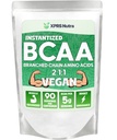 XPRS Nutra BCAA Powder - Amino Acids Supplement for Men - Unflavored BCAA Workout Supplements - Gym Supplements for Men - Amino Acids Supplement for Women for Gym Post Workout Recovery (1 Pound)