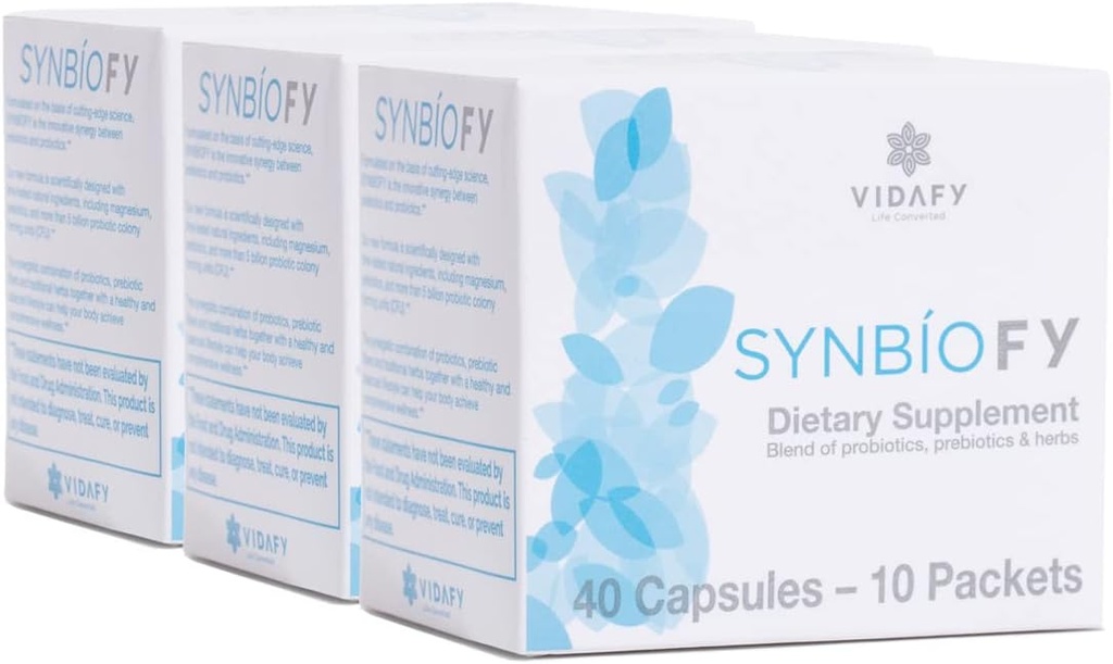 Synbiofy - 3 Pack (120 Capsules) Natural Supplements