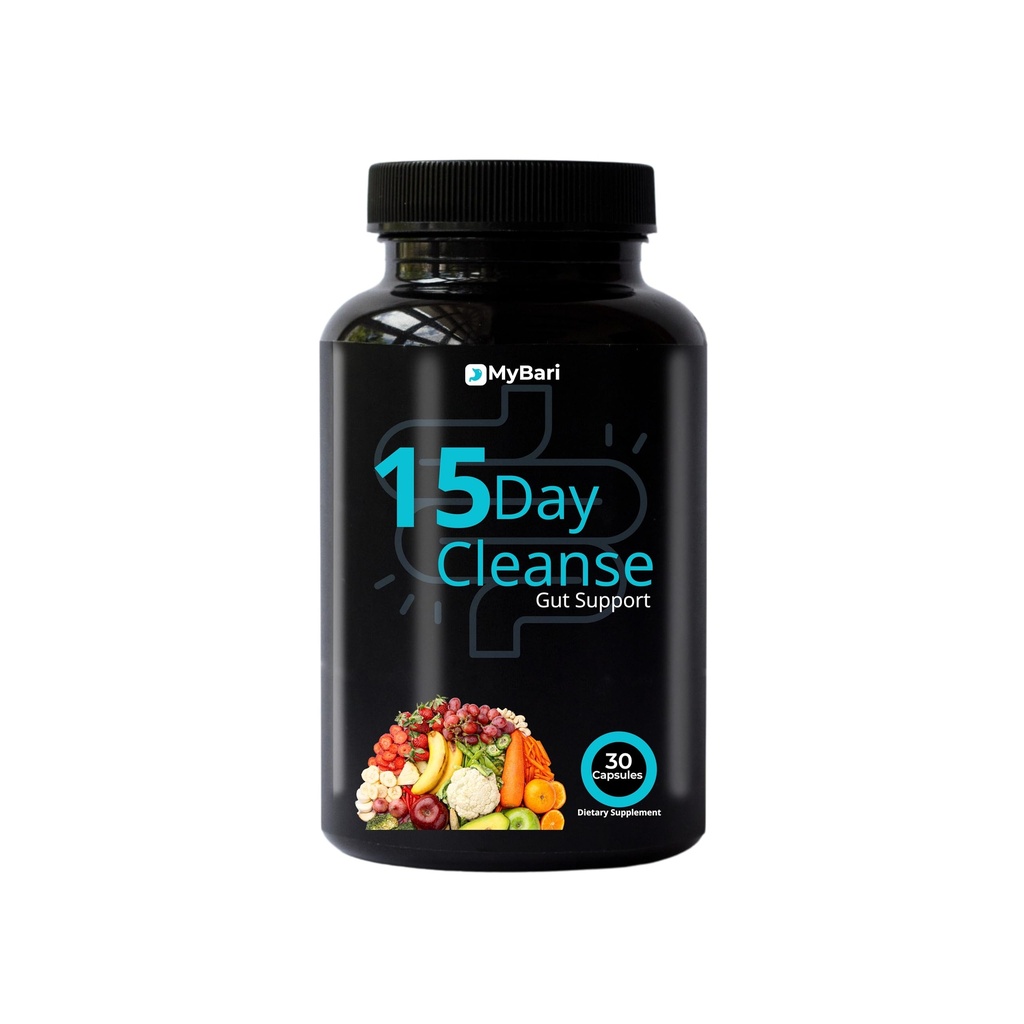 15 Day Cleanse - Gut and Colon Support - Advanced Gut Cleanse Detox for Women & Men with Senna, Cascara Sagrada & Psyllium Husk - Non-GMO - Made in USA - 30 Capsules