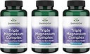Swanson Triple Magnesium Complex - Mineral Supplement - Natural Support - Featuring Citrate, Oxide & Aspartate - (100 Capsules, 400mg Each, 3 Pack)