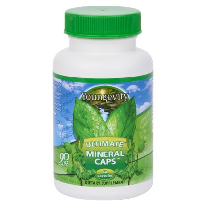 Youngevity Ultimate Mineral Caps™ - 70+ Essential Full Spectrum Trace Minerals - Nutrient-Dense, Derived from Humic & Aquamin Seaweed (64 Capsule - 2 Pack)
