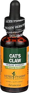 Herb Pharm Cat's Claw (UNA de Gato) Liquid Extract for Immune System Support - 1 Ounce