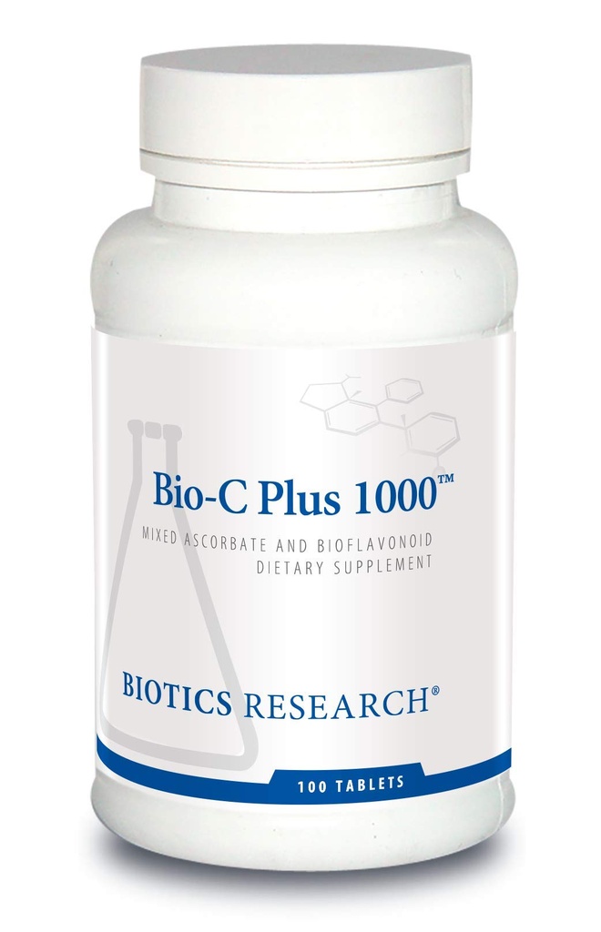 Biotics Research Bio C Plus 1000 Antioxidant, High Potency, Bioflavonoids, Supports Healthy Immune Response, Builds Collagen, Healthy Skin, Cartilage and Joint Support 100 Tablets