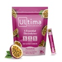 Ultima Replenisher Daily Electrolyte Powder – Passionfruit, 20 Stickpacks – Zero Sugar Hydration Packets with 6 Electrolytes and Minerals – Sugar Free, Plant Based & Keto Friendly Drink Mix