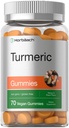 Horbäach Turmeric Gummies | 70 Count | Mango & Peach Flavor | Turmeric Curcumin with Ginger | Vegan Non-GMO & Gluten Free Supplement