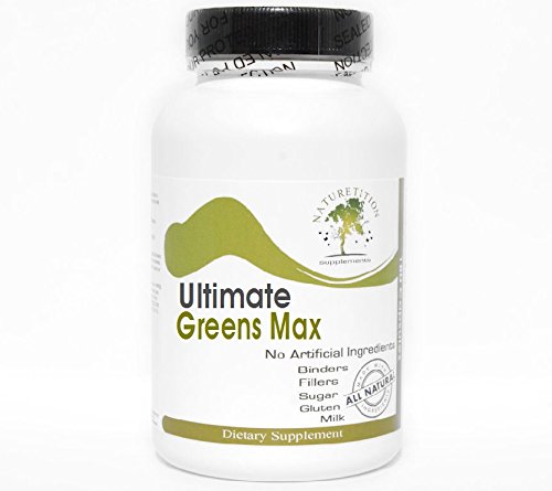Ultimate Greens Max - Kelp Bladderwrack Dulse Clubmoss Irish Moss Gentian ~ 90 Capsules - No Additives ~ Naturetition Supplements