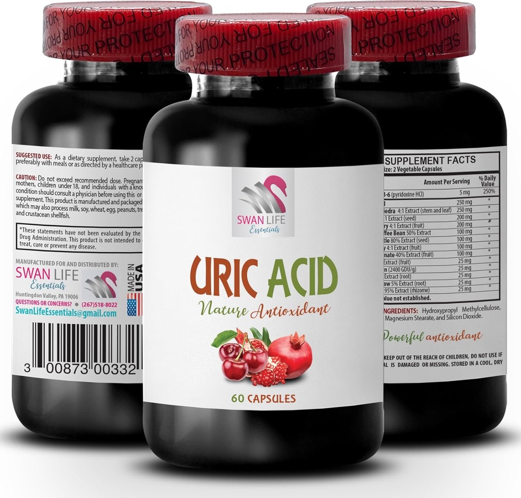 foods to reduce uric acid - URIC ACID - how to lower uric acid, uric acid crystals joints, uric acid management, uric acid balance, uric acid and joint, supplements for uric acid 1B 60Caps