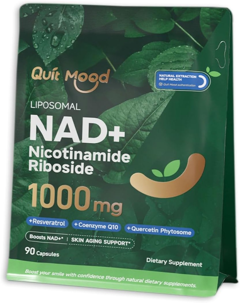 Nicotinamide Riboside Complex – Cellular Energy & Healthy Aging Support with Resveratrol, Quercetin Phytosome & CoQ10 -NMN Supplement for Skin Aging Supports– 90 Capsules