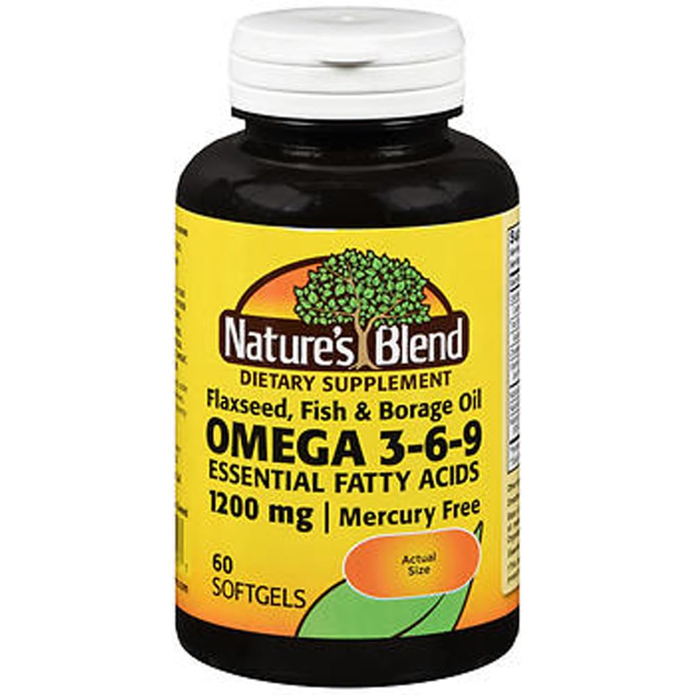 Nature's Blend Omega-3-6-9 1200mg Softgels 60 Ct