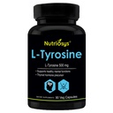 Nutriosys L-Tyrosine 500mg Supports Cognitive Health & Brain Function, Essential For Thyroid Functions - 90 Veg Capsules