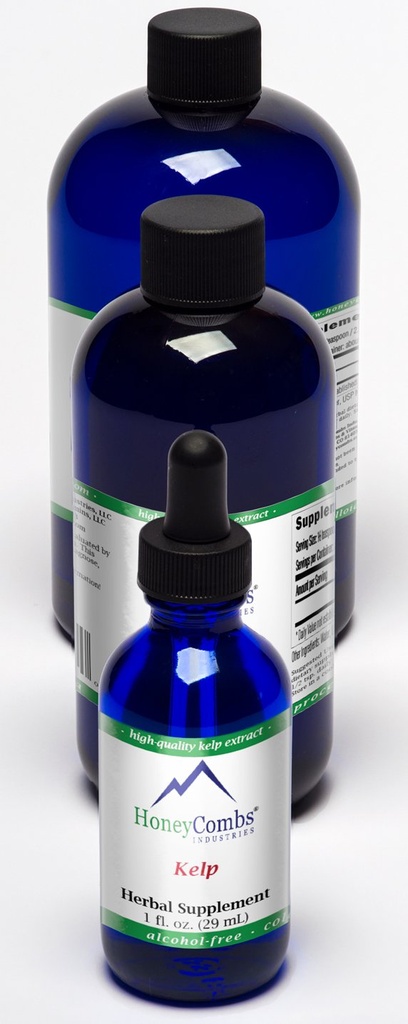 Kelp Iodine Liquid Drops Supplement | Sea Kelp Extract, Natural Iodine Trace Minerals, Metabolism & Daily Wellness, Thyroid Support for Women & Men, Vegan