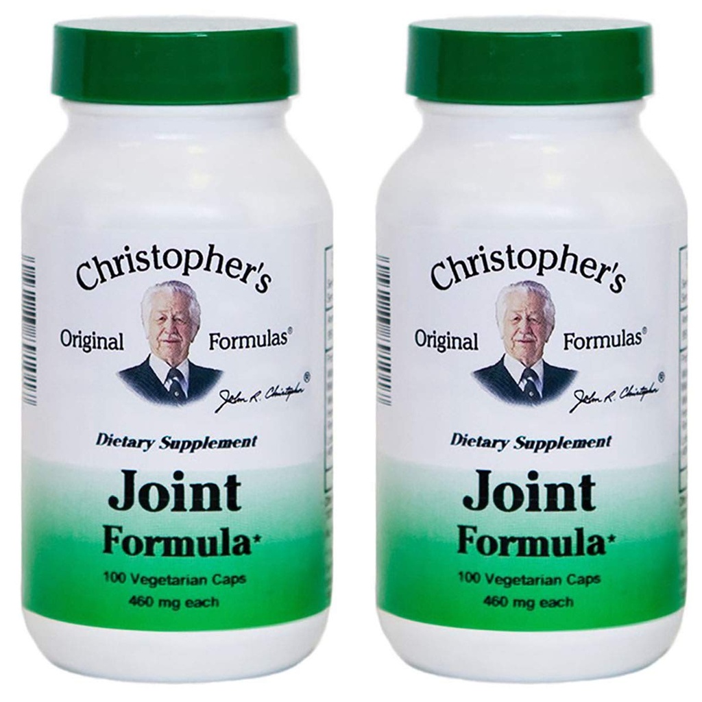 Christopher's Original Formulas Joint Formula – 100 Vegetarian Capsules – Synergistic Herbal Blend for Joint Support – Made in the USA - Pack of 2