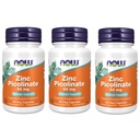 NOW Zinc Picolinate 50mg, 60 Capsules (Pack of 3)