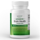 Advanced Brain Health Supplement with Alpha GPC, L-Theanine, L-Glutamine for Memory and Focus - 90 Capsules