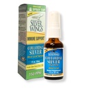 Natural Path Silver Wings Colloidal Silver 150ppm (750mcg) w/Olive Leaf - Immune Support Supplement - 1oz Spray