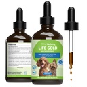 Pet Wellbeing Life Gold for Dogs - Supports Detoxification & Immune System Health with Astragalus & Sheep Sorrel - NASC Certified & Vet-Formulated - 4 oz Liquid Formula