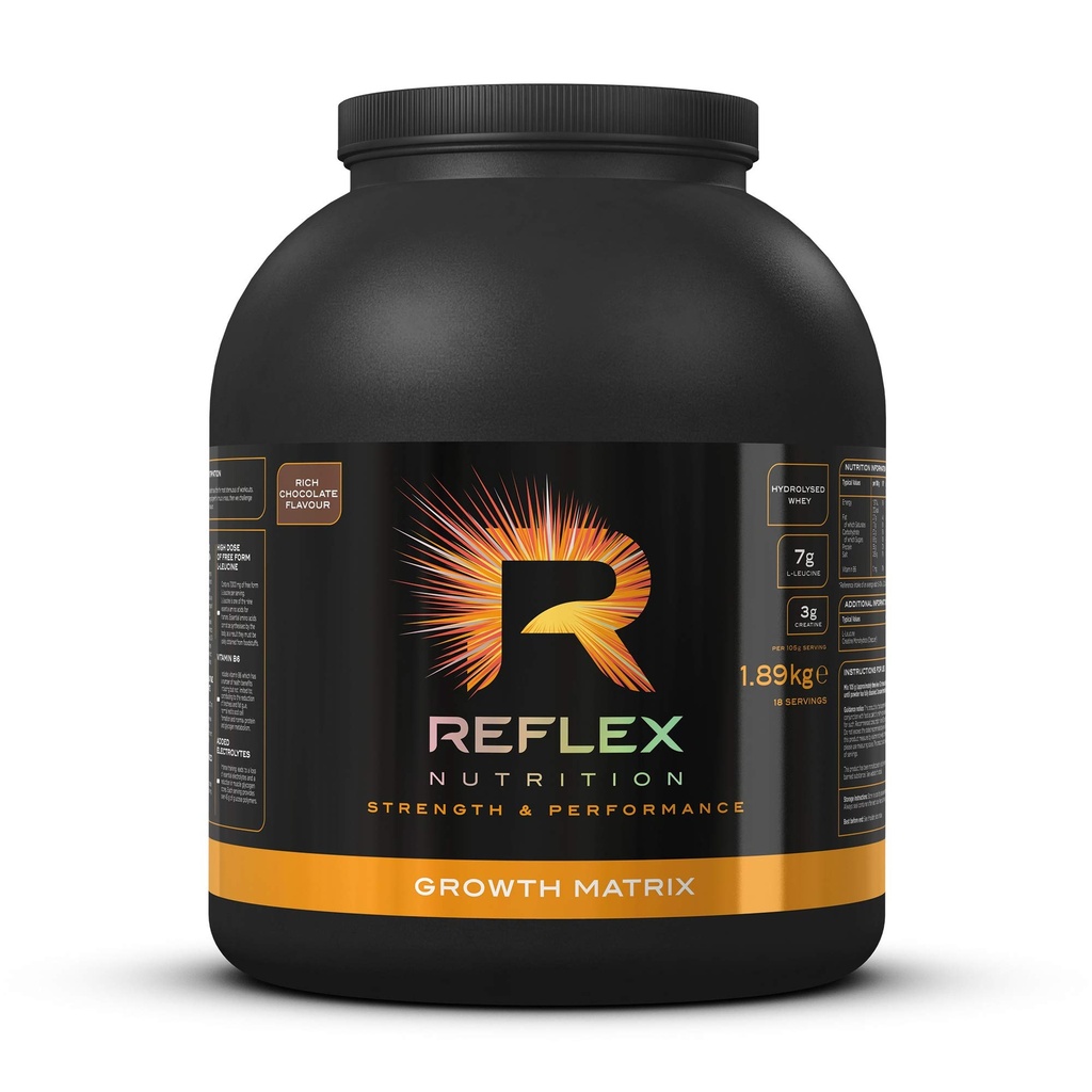 Reflex Nutrition Growth Matrix Powder Rich Chocolate 1.89 Kg