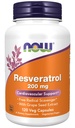 NOW Supplements, Natural Resveratrol 200 mg with Red Wine Extract, 120 Veg Capsules