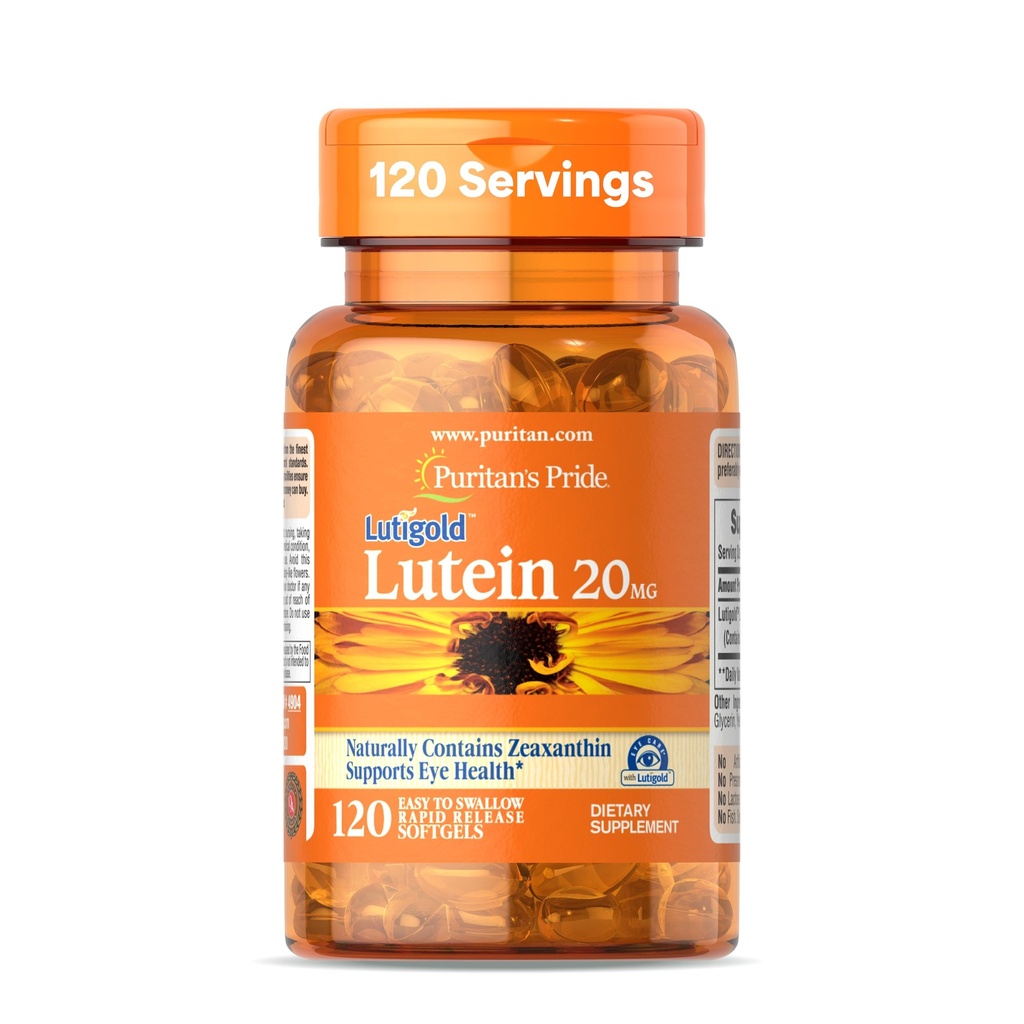 Puritan's Pride Lutein 20 Mg With Zeaxanthin-120 Softgels