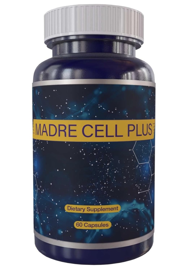 Madre Cell Plus – AFA Stem Supplement Made from Pure AFA | Gluten-Free | 500 mg | 60 Capsules | Advanced Formula for Daily Wellness Support