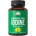 Raw Whole Food Iodine Supplement from Organic Kelp (Ascophyllum Nodosum) by Peak Performance. Potassium Iodide Support Tablets. for Metabolism, Energy, and Immune. 60 Vegan Capsules, Pills