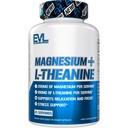 Magnesium L Theanine Supplement - Evlution Nutrition Mind & Body Calming Magnesium with L-Theanine Blend to Support Focus Relaxation & Cortisol - Vegan Non-GMO & Gelatin Free (45 Servings)