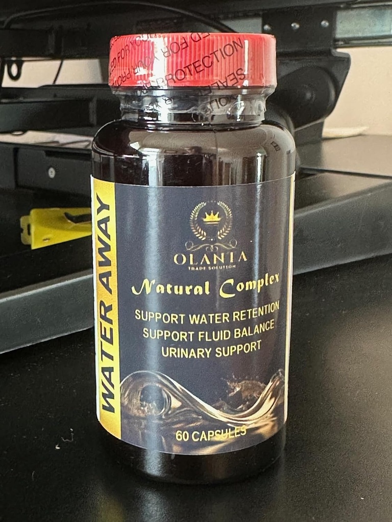 Water Away Complex - Herbal diuretics for Water Retention, Milk Thistle, Cranberry, Pomegranate, Natural Supplement for Water Retention, Kidney Support - 1 Bottle